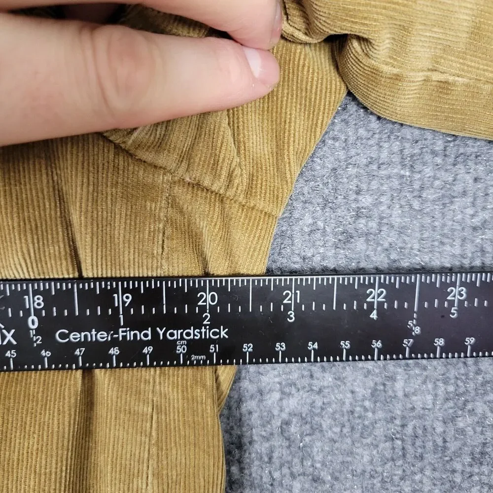 J CREW Tan Corduroy 2 Button Lined Blazer Jacket Sport Coat 2000s SIZE MEDIUM